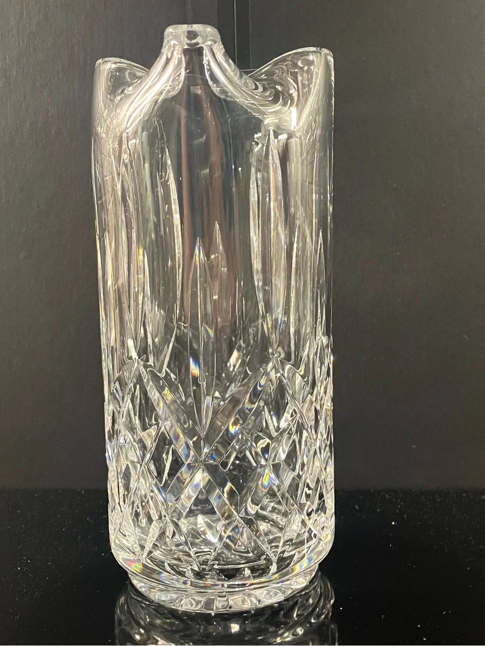 Waterford Crystal (Lismore) Vintage Ice Lip Martini Pitcher